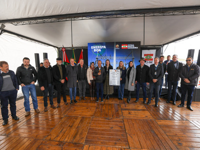 Governo de SC e Celesc atingem a meta de 1.000 quilômetros de rede trifásica, inauguram subestação em Treze Tílias e anunciam investimentos no Meio-Oeste