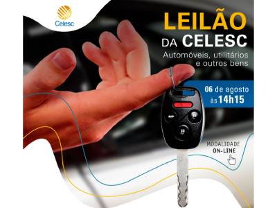 Celesc promove leilão de veículos leves e utilitários 